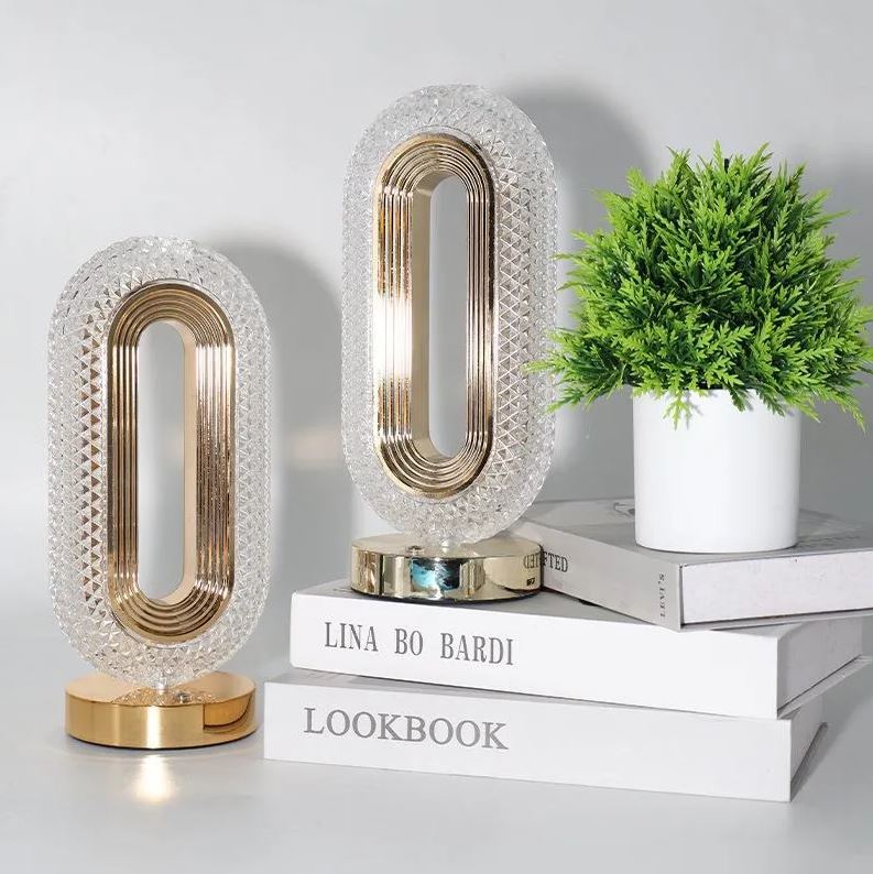 Lámpara de Cristal de Lujo Recargable