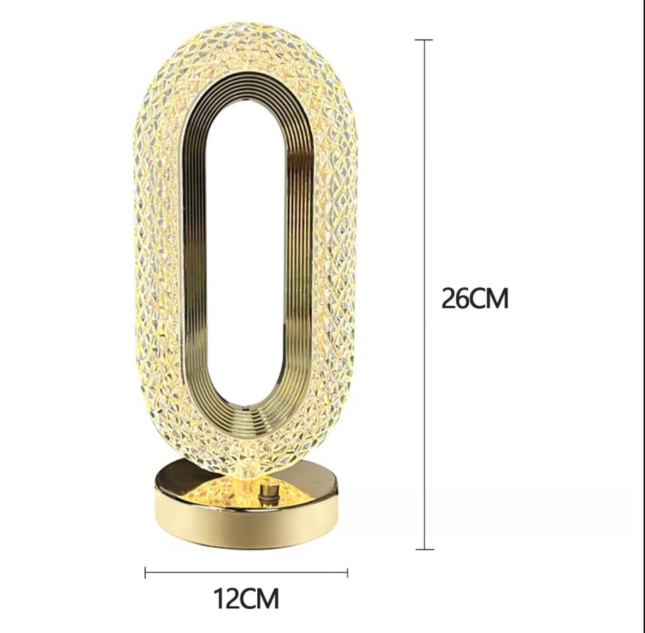Lámpara de Cristal de Lujo Recargable