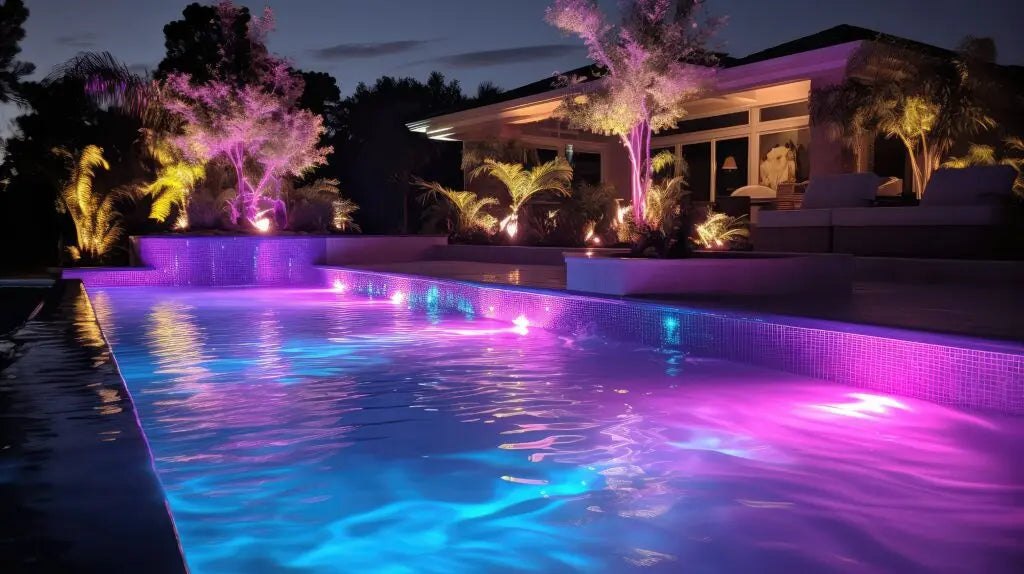 Iluminación RGB para piscinas - Inalámbrico con control remoto